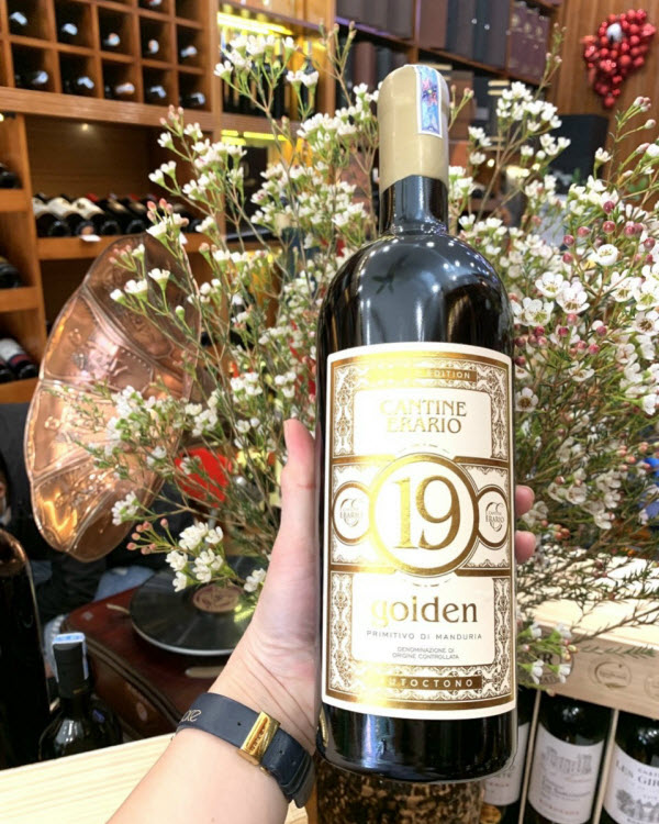Rượu vang Golden Cantine Erario 19 độ